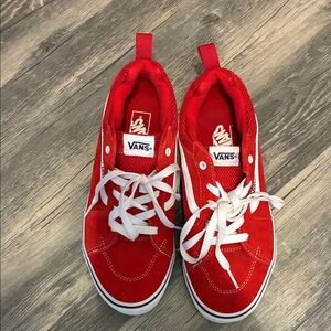 Vans Kids Bright Red Sneakers
